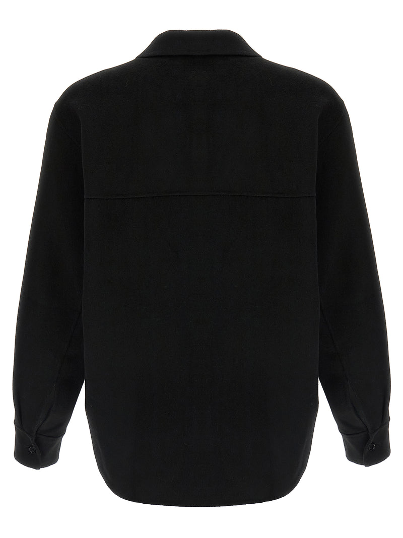 SÉFR Lenny Black Wool Blouse - Modern Elegance