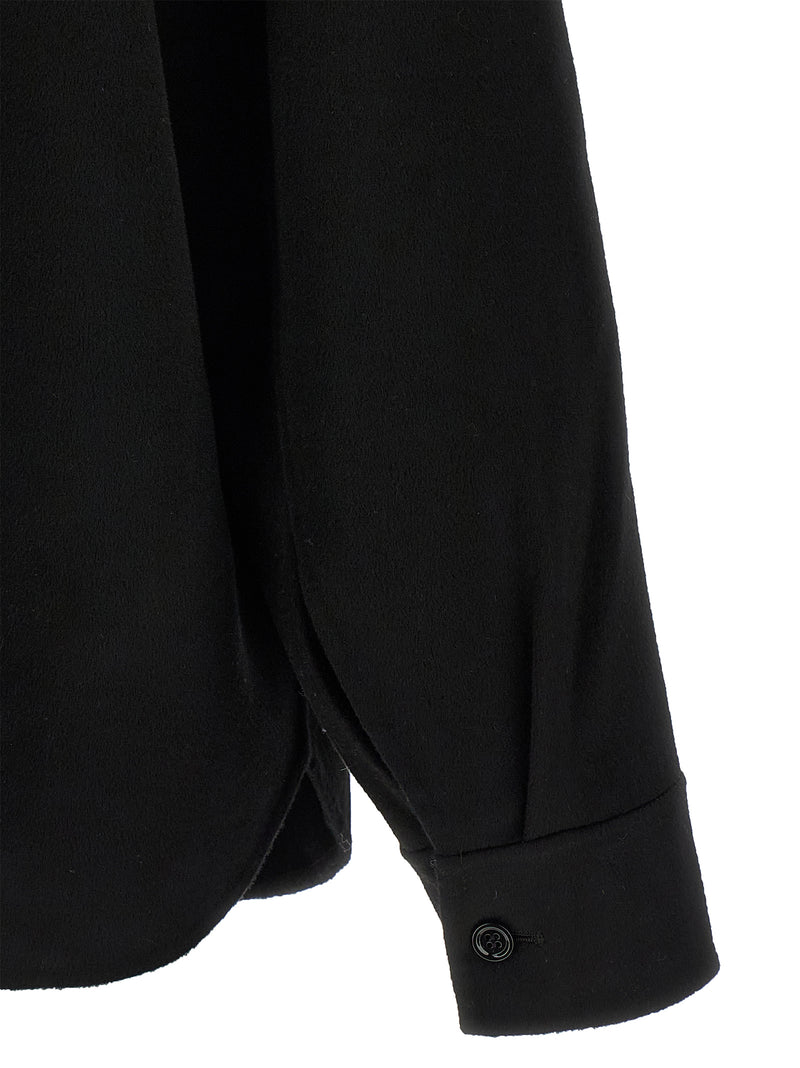 SÉFR Lenny Black Wool Blouse - Modern Elegance