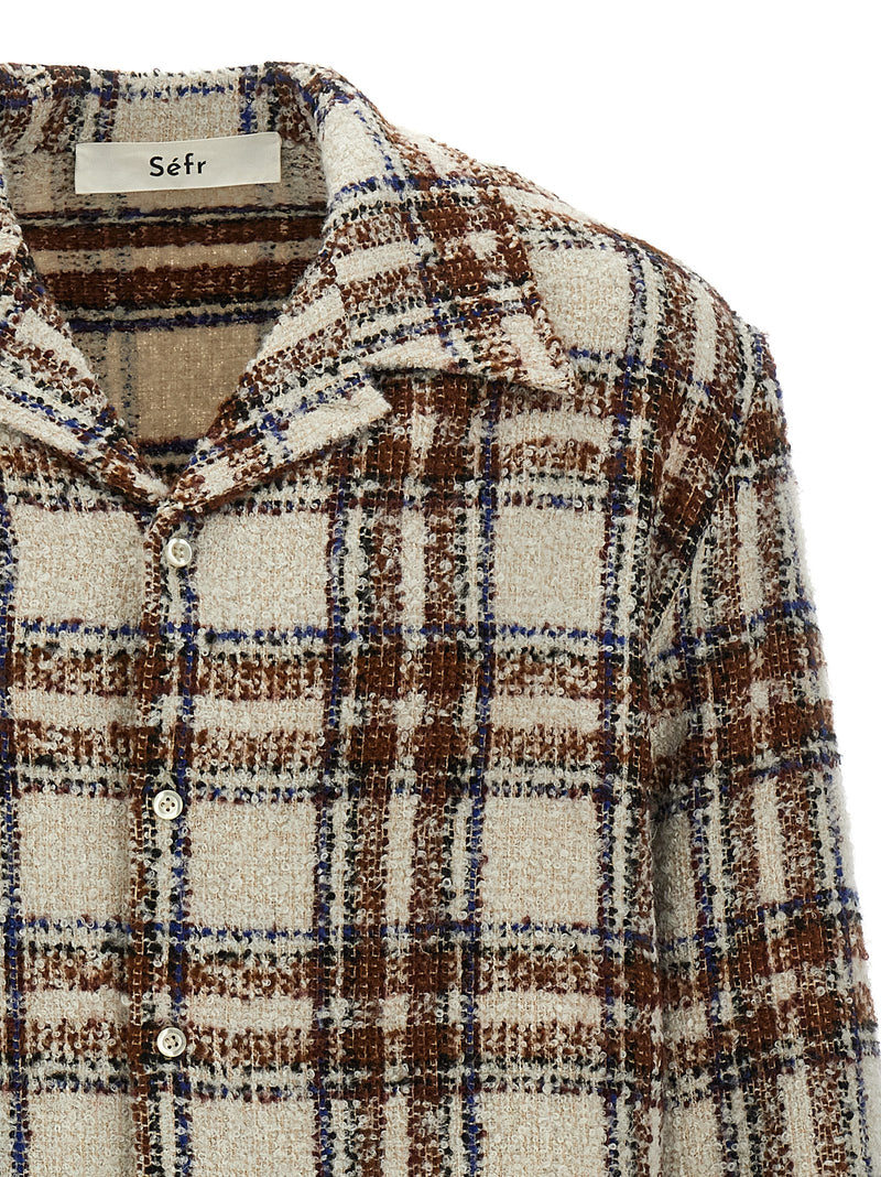SÉFR Multicolor Marabou Blouse