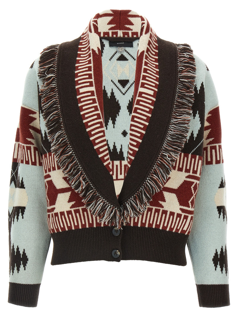 Alanui Multicolor Wool Cardigan - Luxurious Comfort