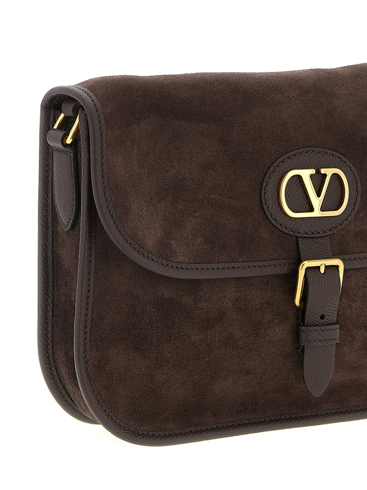 Sac bandoulière Valentino Garavani en cuir de vachette marron