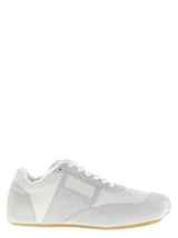MM6 Maison Margiela White Calfskin Athletic Sneakers