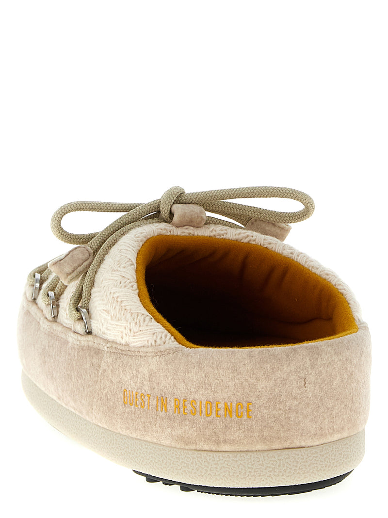Moon Boot Beige Evx Mules - Cozy Flat Boots for Women