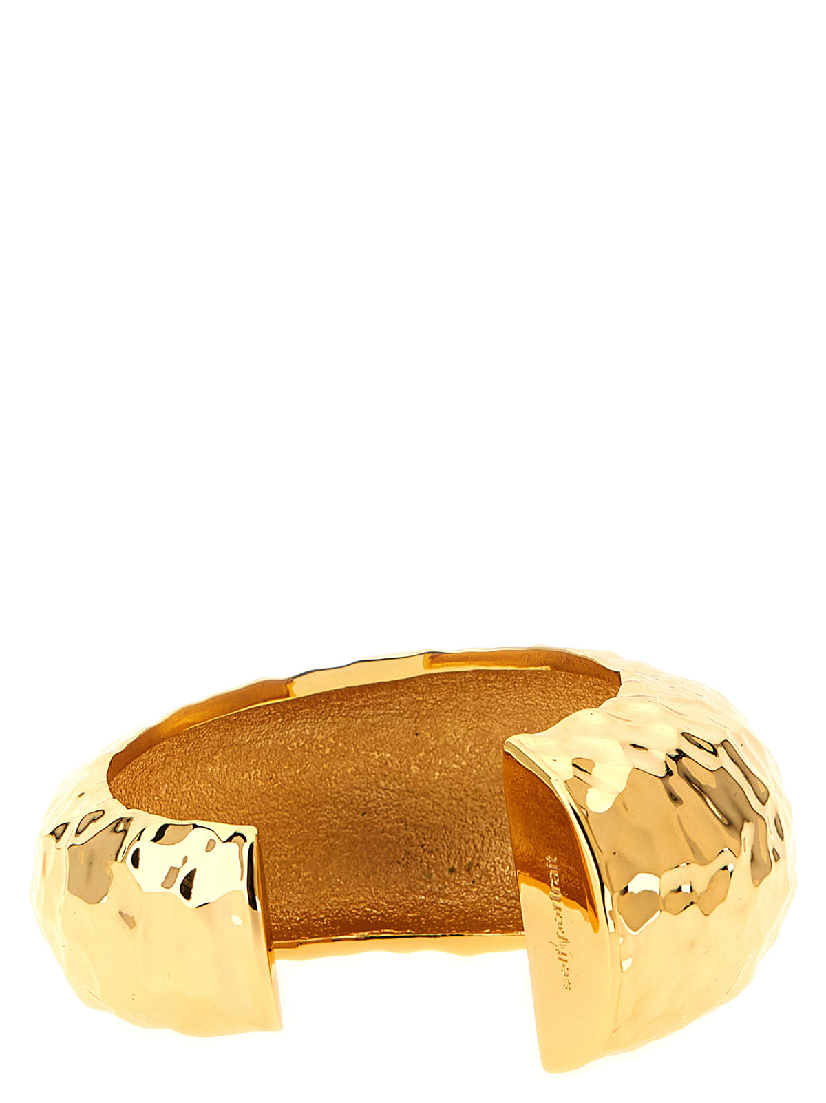 Self-Portrait Gold Copper Bracelet - Hammered Cuff Design
