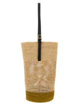 Khaite Beige Sisal Shoulder Bag - Billie Model