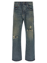 PURPLE P018 – 9 to 5 Blue Cotton Jeans Denim for Men