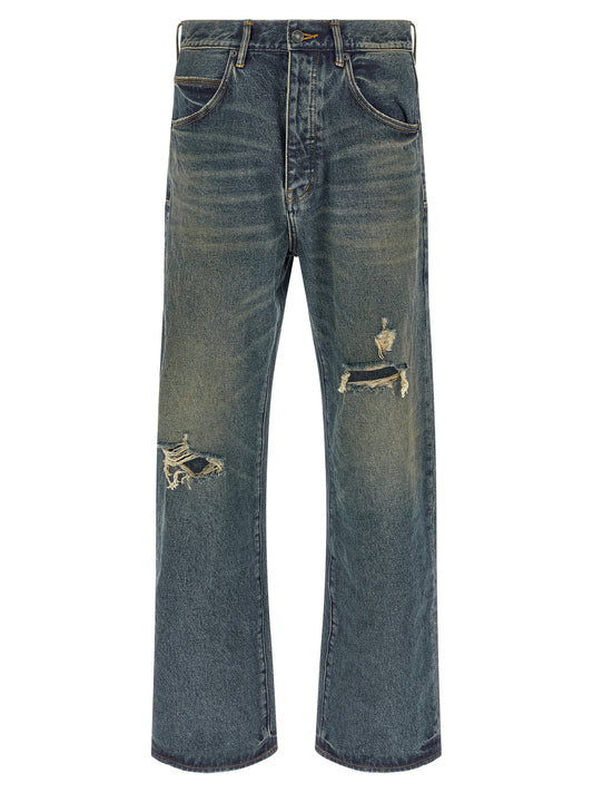 PURPLE P018 – 9 to 5 Blue Cotton Jeans Denim for Men