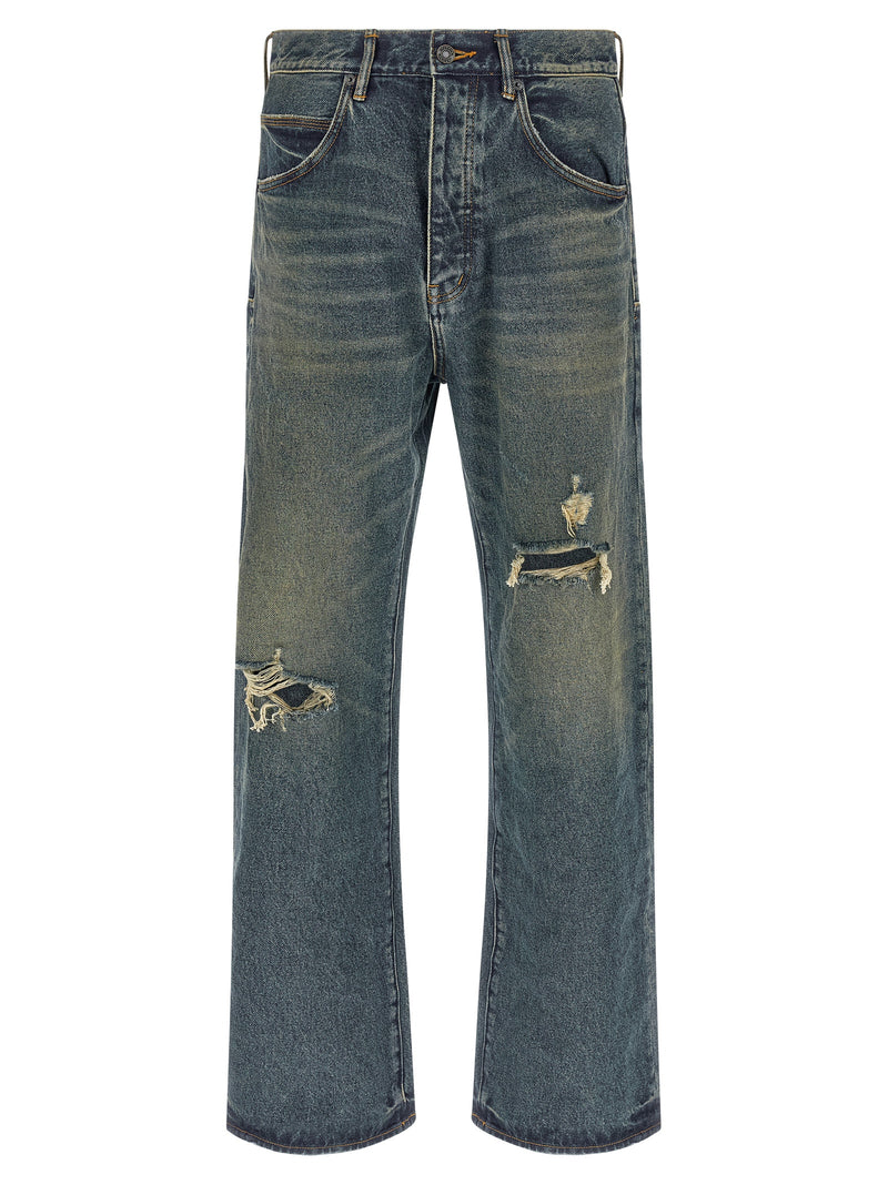 PURPLE P018 – 9 to 5 Blue Cotton Jeans Denim for Men