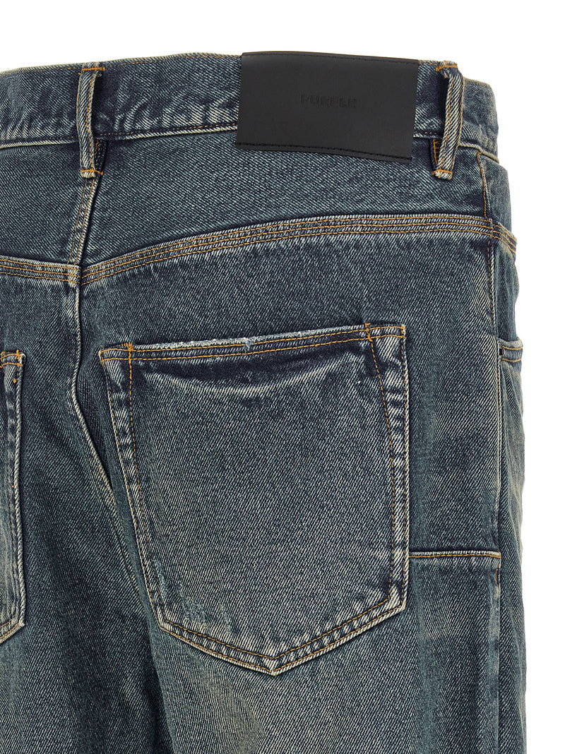 PURPLE P018 – 9 to 5 Blue Cotton Jeans Denim for Men