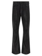 PURPLE Black Cotton Flared Jeans - Stylish & Unique