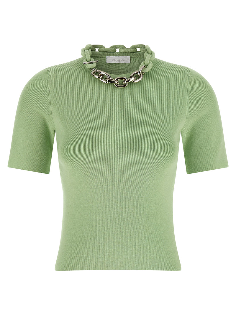 Paco Rabanne Bicolor Textile T-Shirt