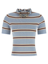 Paco Rabanne Blue Textile T-Shirt