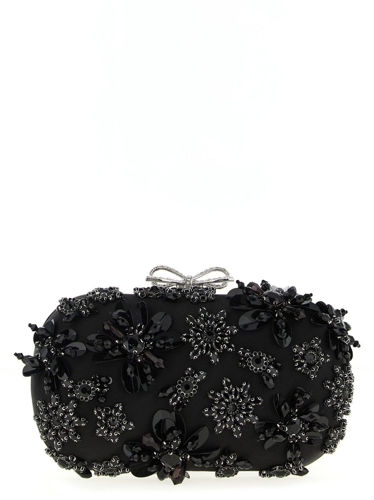 Pochette en polyester noir Self-Portrait