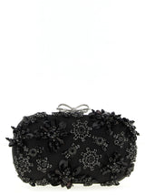 Pochette en polyester noir Self-Portrait