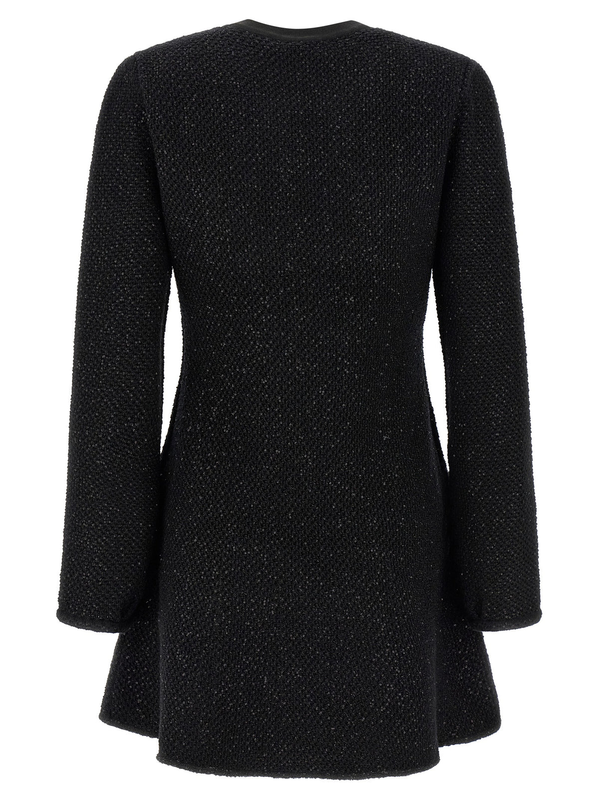 Robe courte Self-Portrait en coton noir
