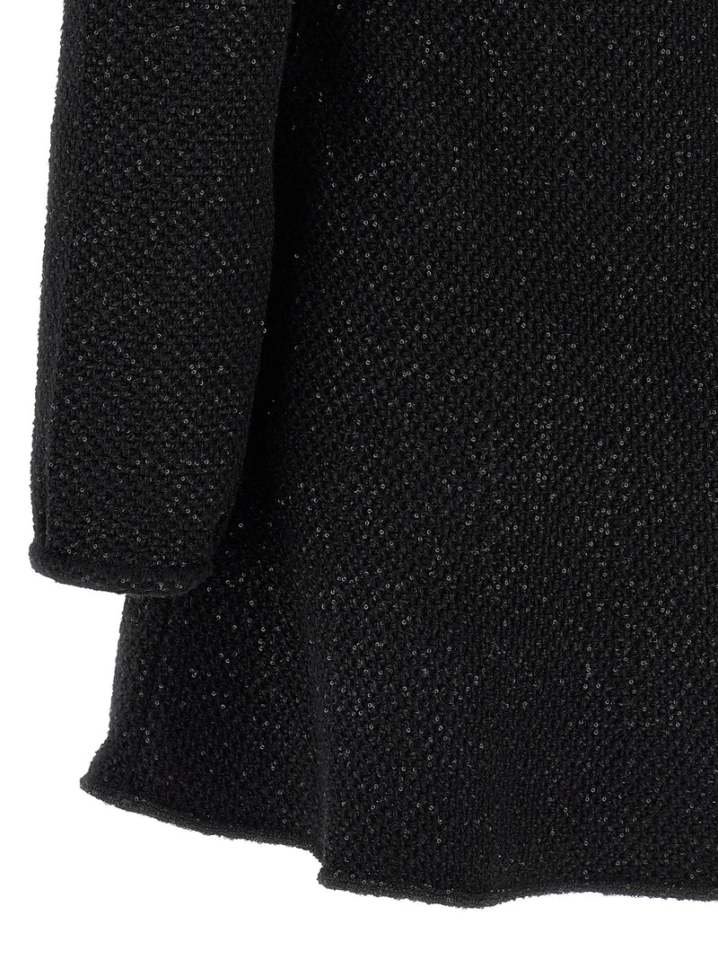 Robe courte Self-Portrait en coton noir