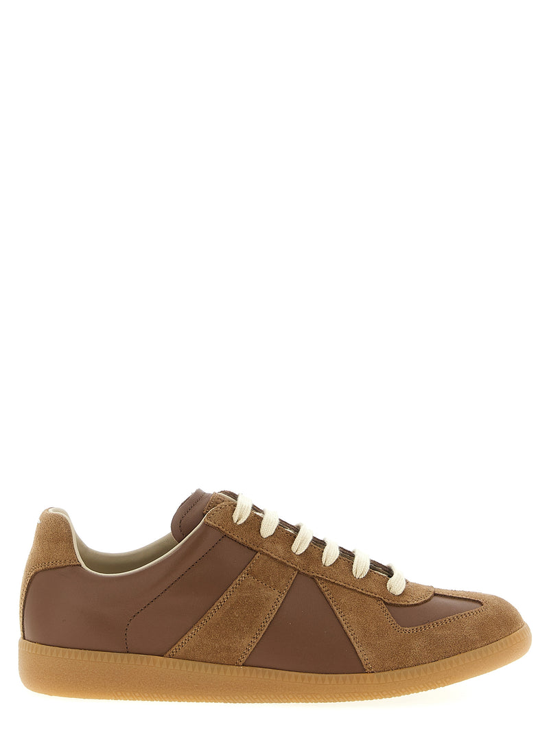 Maison Margiela Brown Calfskin Sneakers - Replica Model
