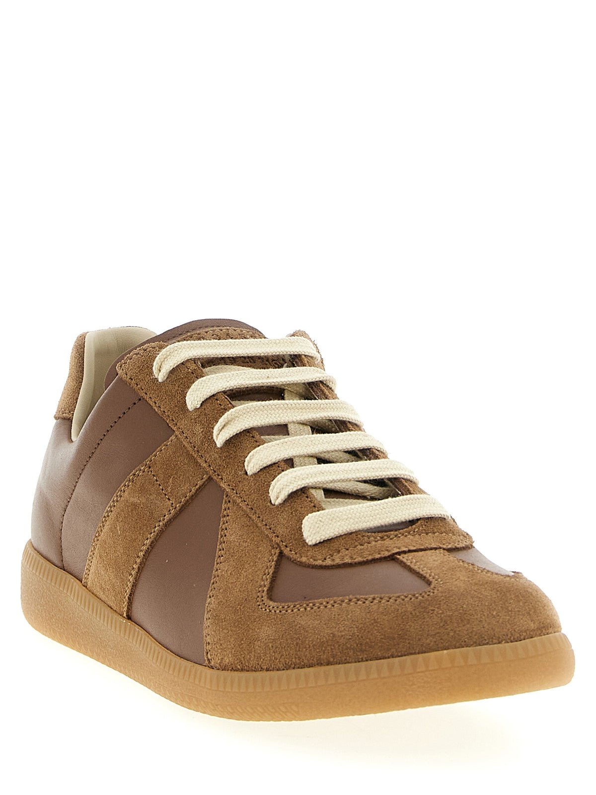 Maison Margiela Brown Calfskin Sneakers - Replica Model