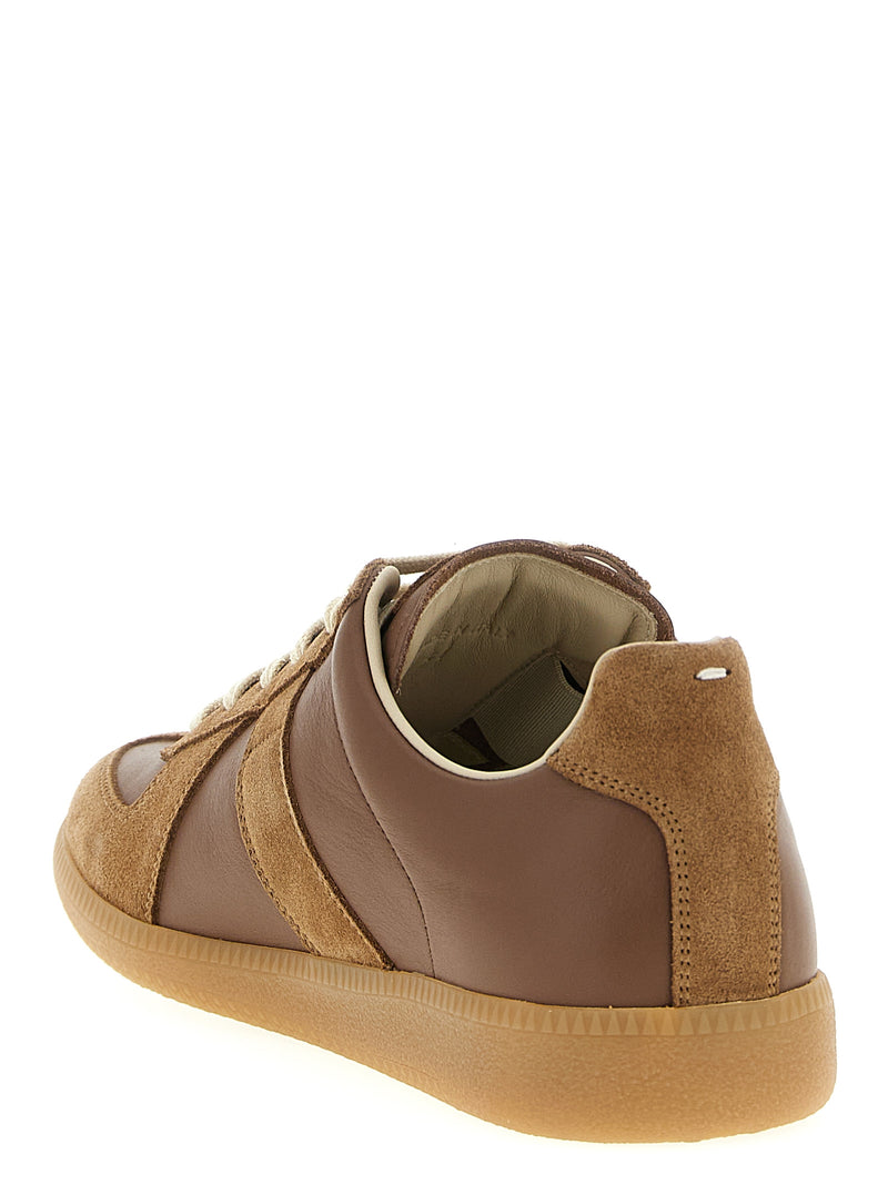 Maison Margiela Brown Calfskin Sneakers - Replica Model