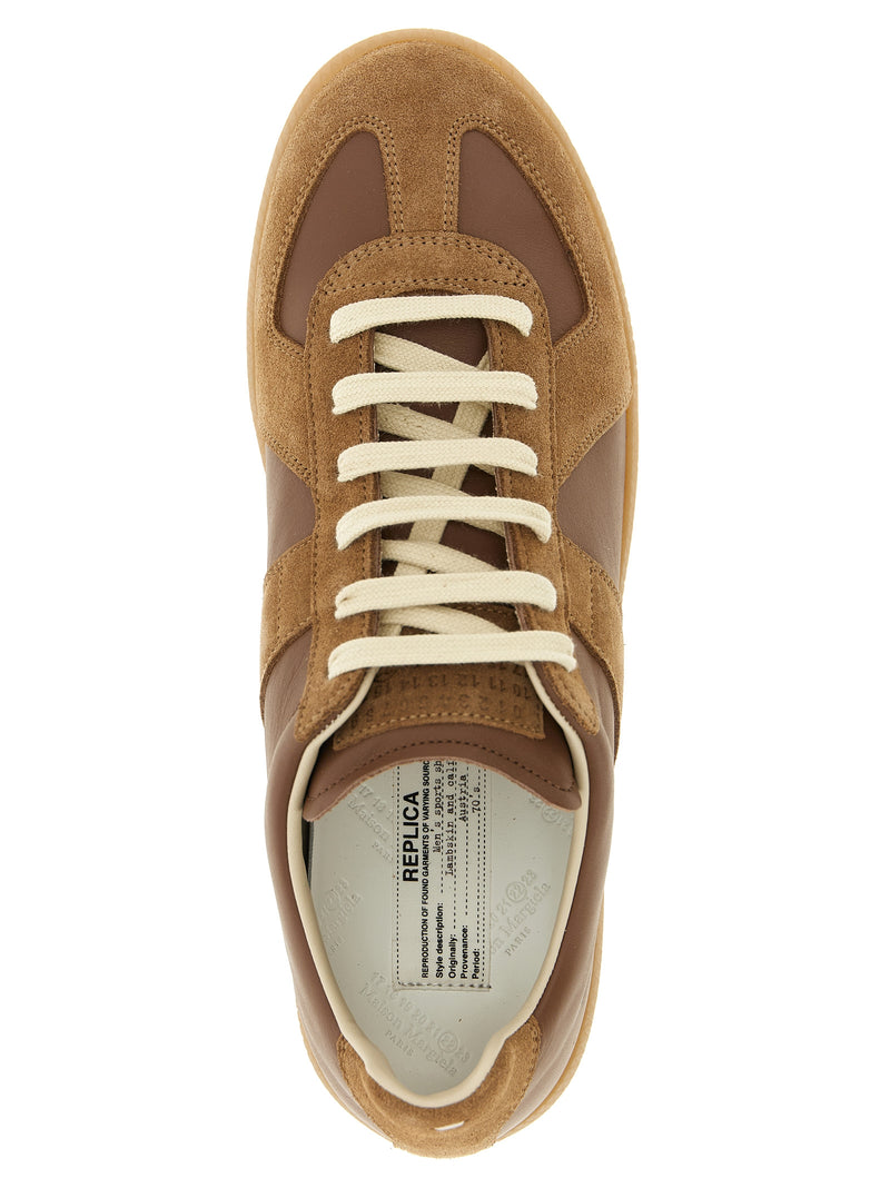 Maison Margiela Brown Calfskin Sneakers - Replica Model