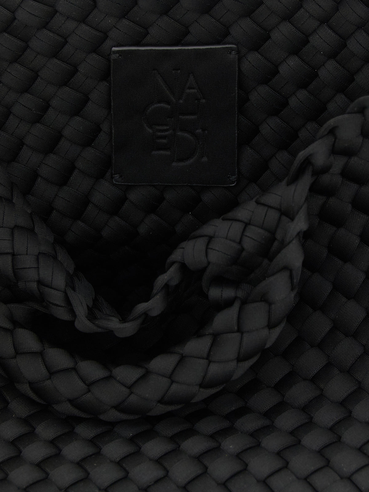 NAGHEDI Black Neoprene Tote Bag - Stylish & Versatile