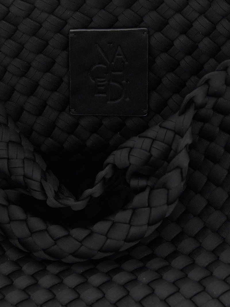NAGHEDI Black Neoprene Tote Bag - Stylish & Versatile