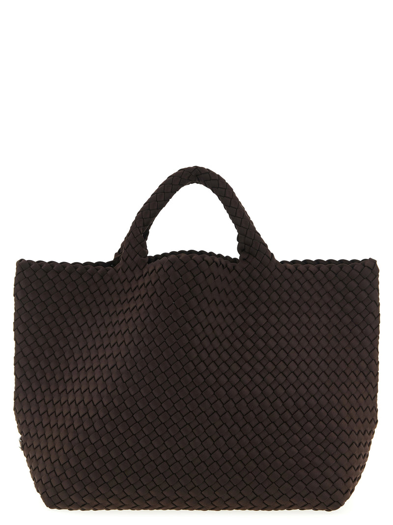NAGHEDI Brown Neoprene Tote Bag