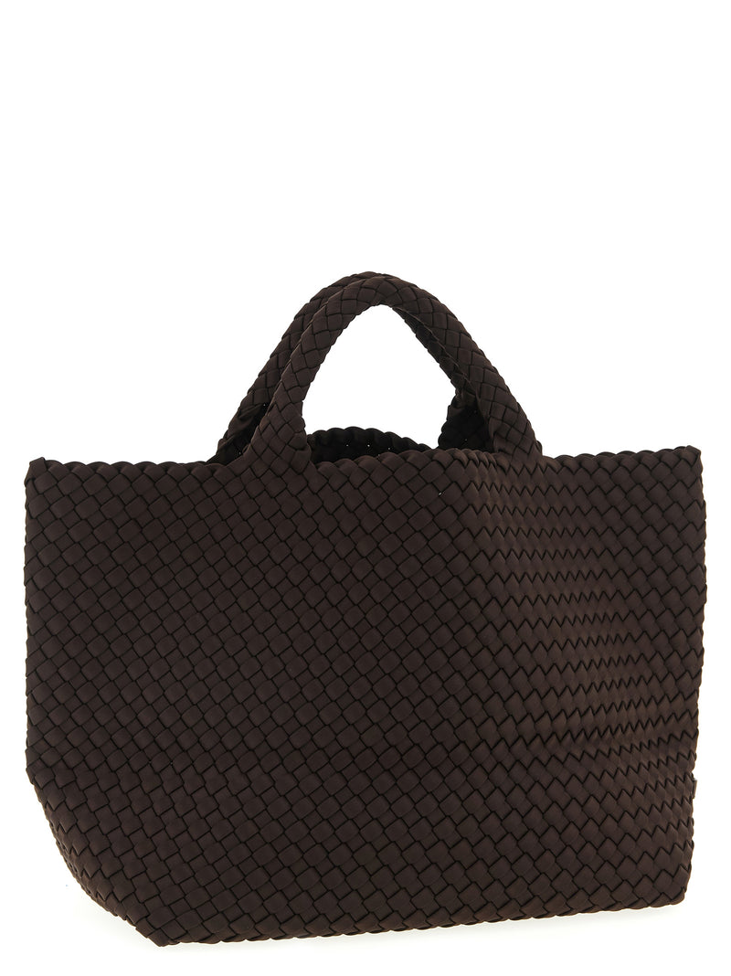NAGHEDI Brown Neoprene Tote Bag