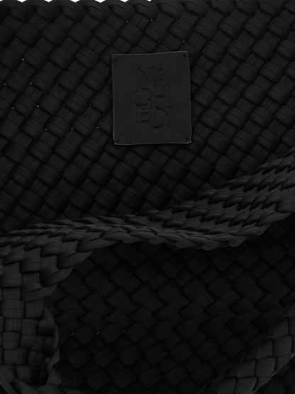 NAGHEDI Black Neoprene Tote Bag