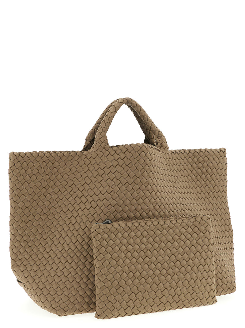 NAGHEDI Beige Neoprene Tote Bag