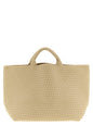 NAGHEDI Beige Neoprene Tote Bag