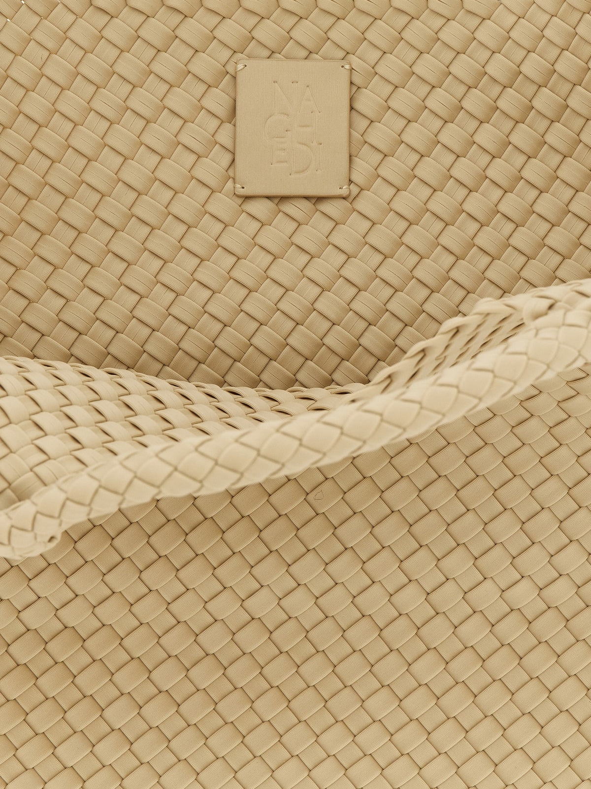 Sac cabas en néoprène beige NAGHEDI