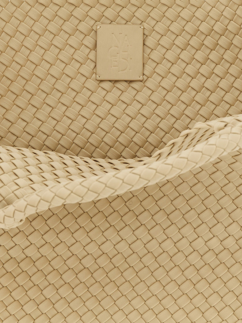 Sac cabas en néoprène beige NAGHEDI