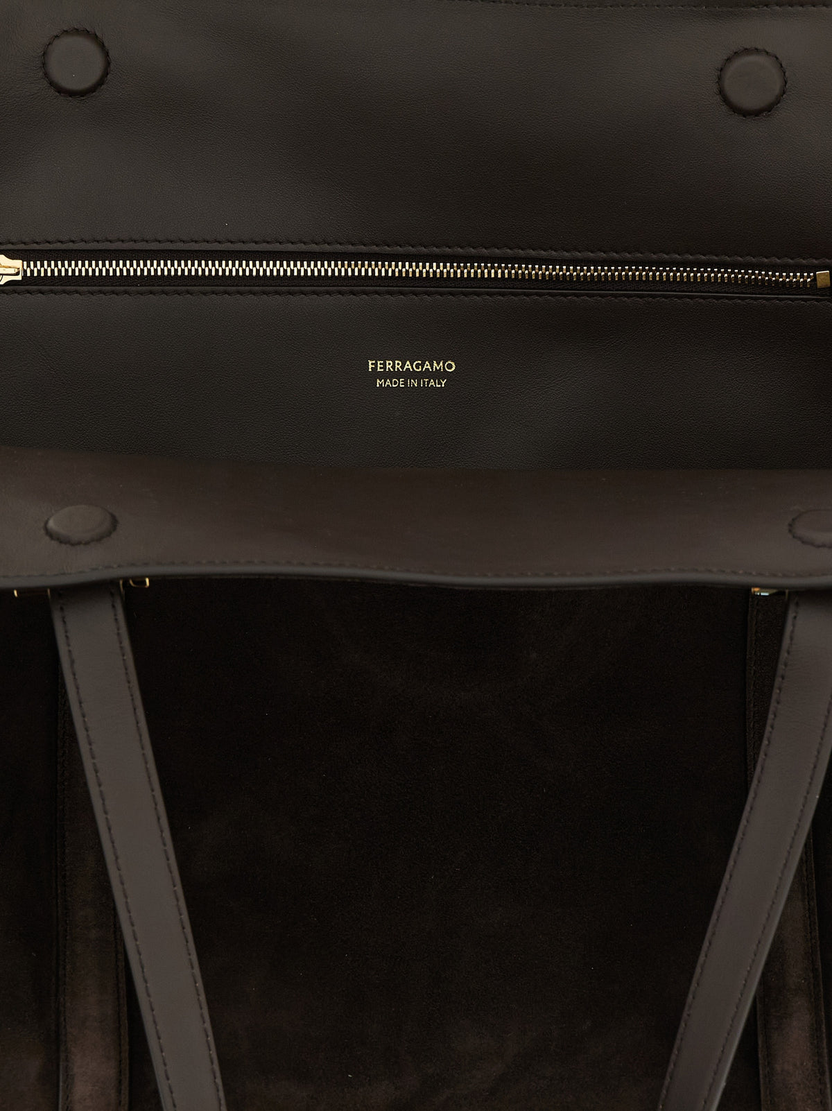 Sac bandoulière Ferragamo en peau de chèvre marron