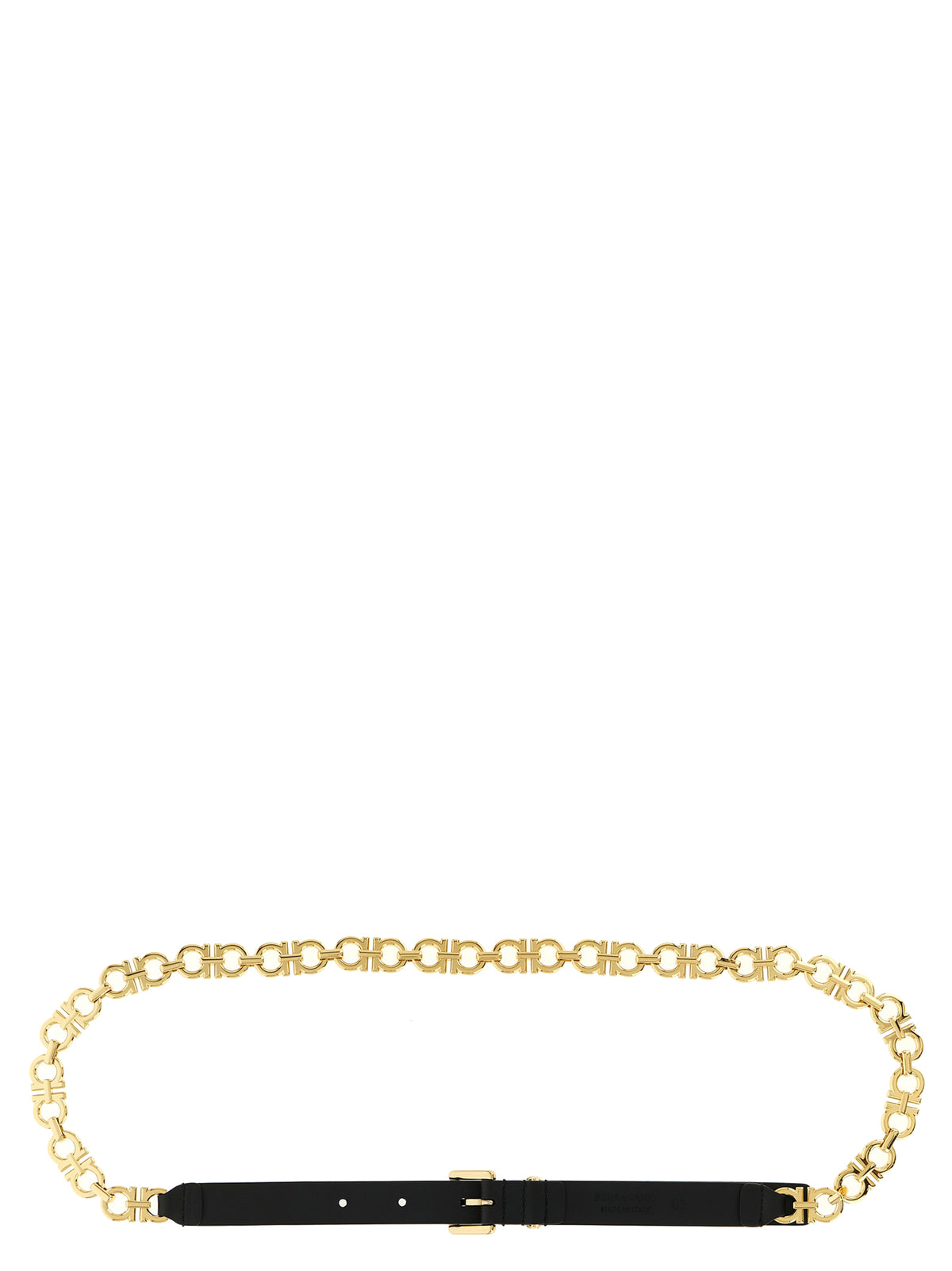 Ceinture Ferragamo en cuir de veau noir