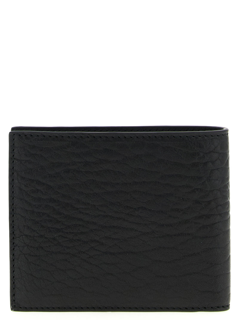 Portefeuille Ferragamo en cuir de veau noir