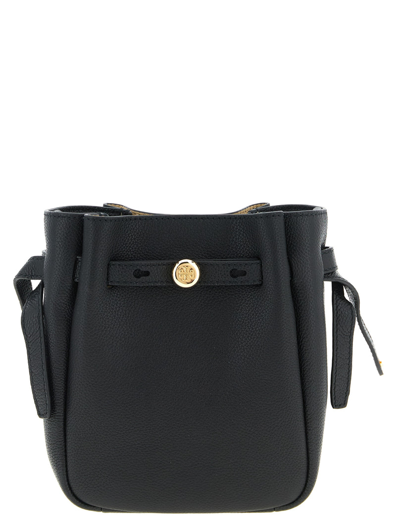 Tory Burch Romy Black Cowhide Crossbody Bag