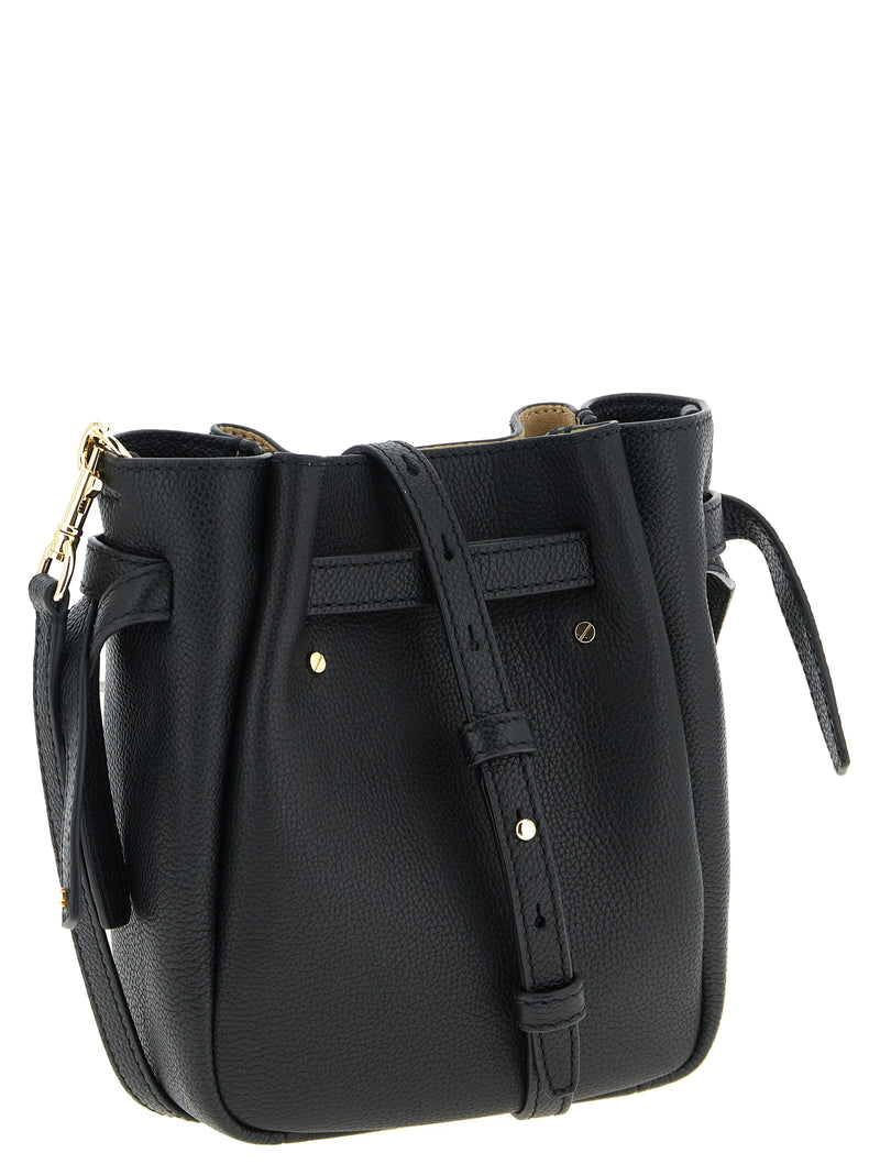 Tory Burch Romy Black Cowhide Crossbody Bag