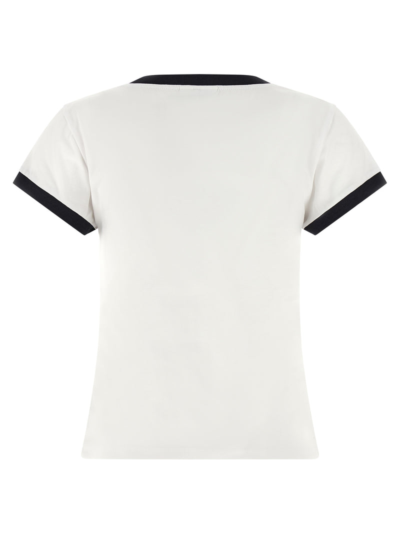 Ganni White Organic Cotton T-Shirt - Sustainable Fashion