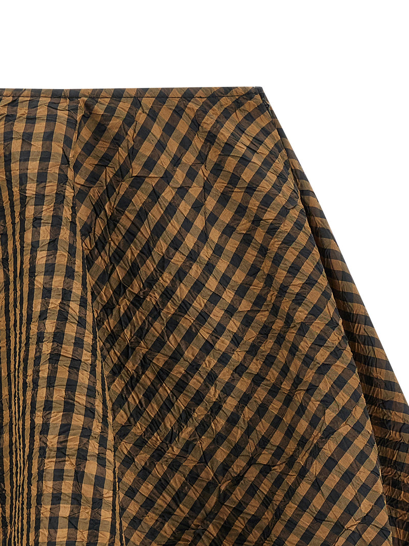 Jupe longue Ganni marron en polyester recyclé