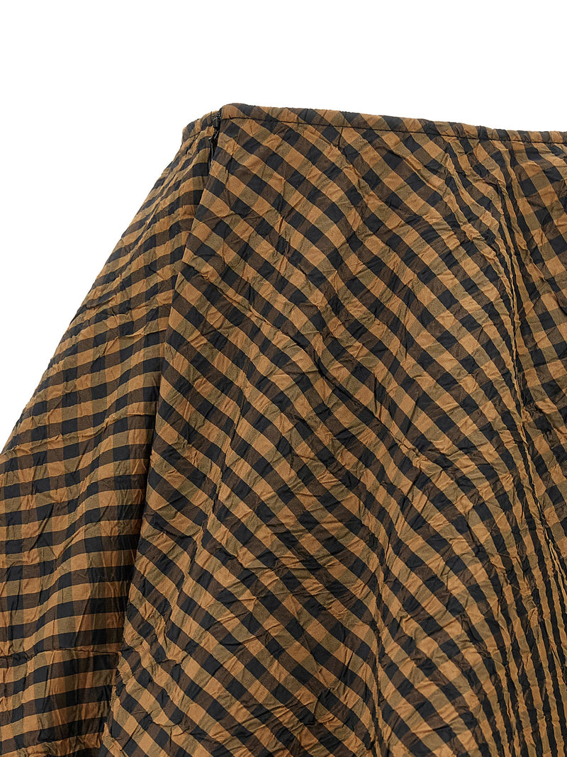 Jupe longue Ganni marron en polyester recyclé