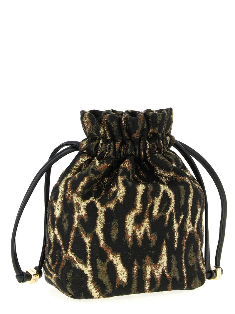 Pochette Ganni en polyester marron
