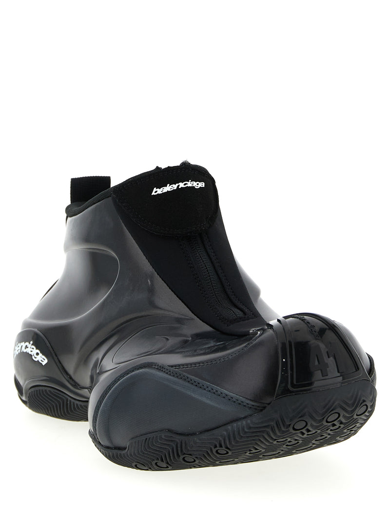 Balenciaga Basketball Black Polyester Athletic Sneakers