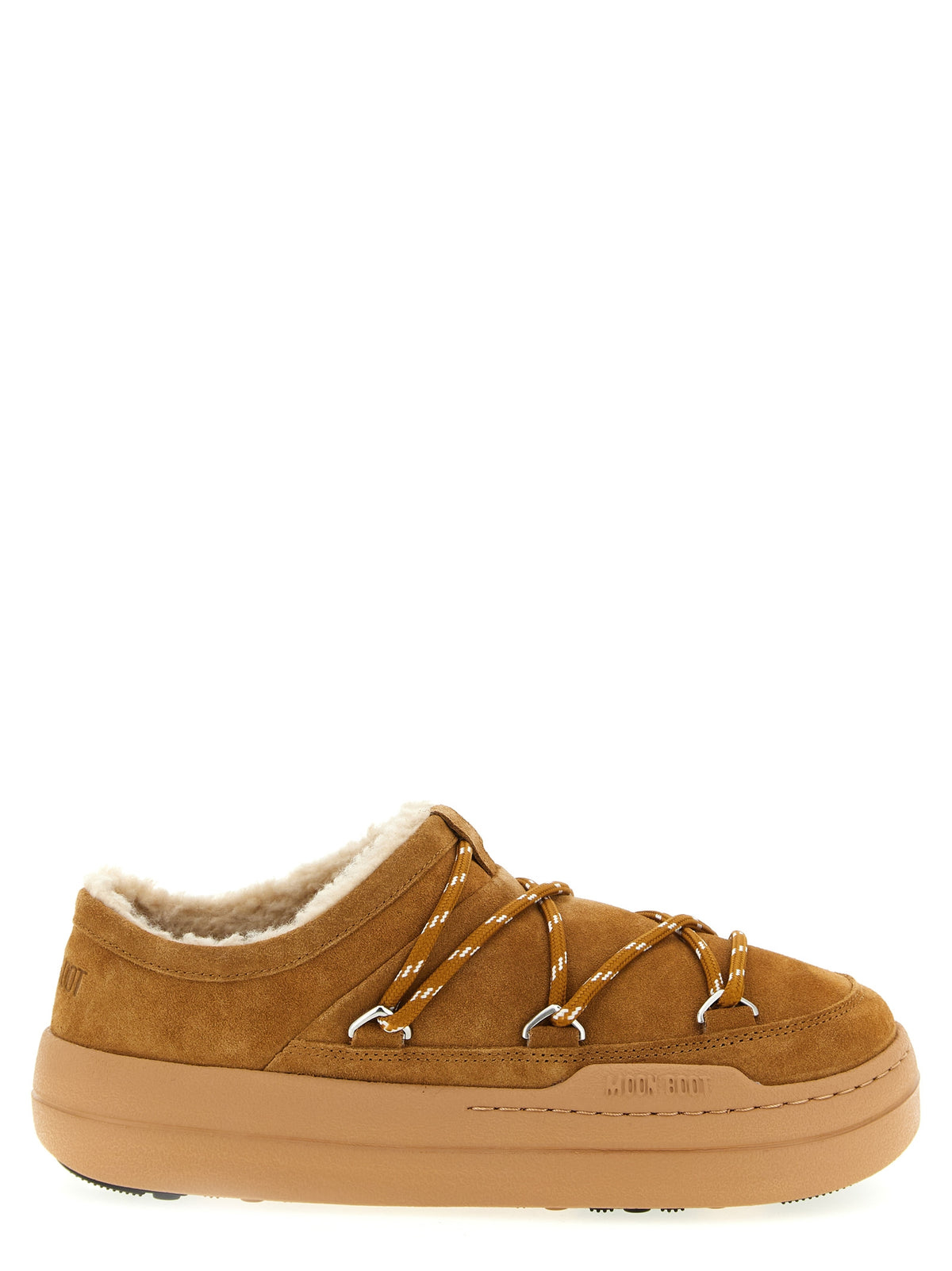 Moon Boot Brown Suede Leather Mules