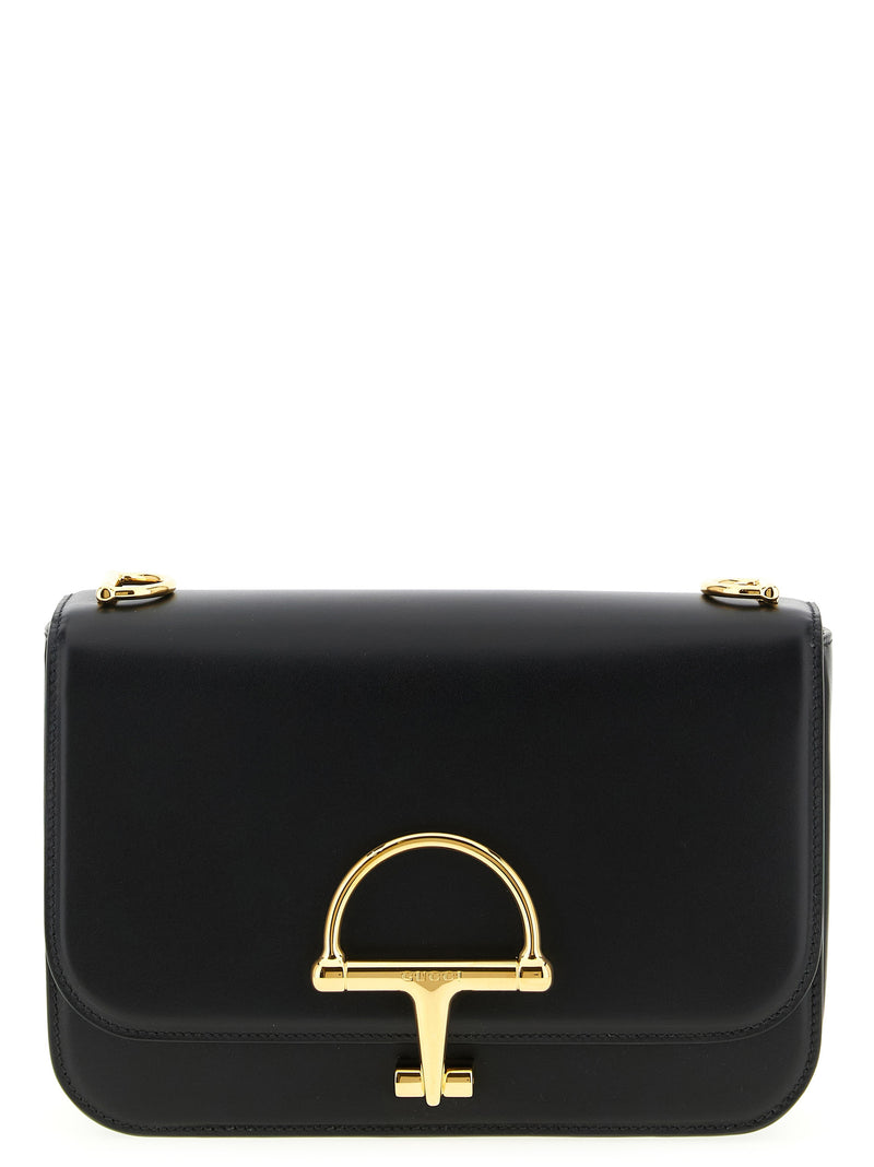 Sac bandoulière Gucci en cuir de veau noir