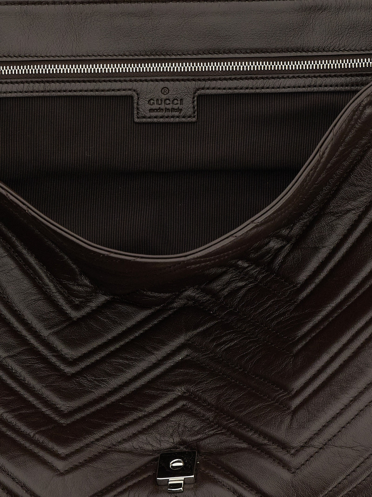 Gucci Brown Calfskin Shoulder Bag
