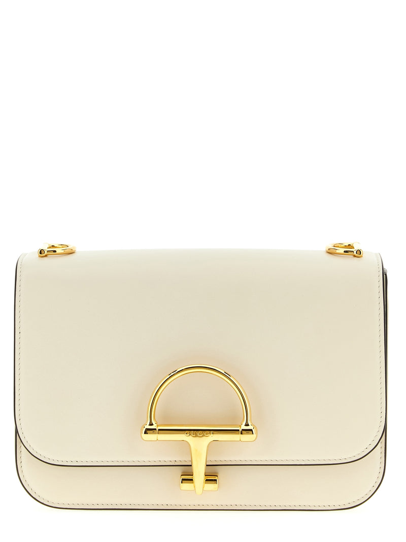 Sac bandoulière Gucci en cuir de veau blanc