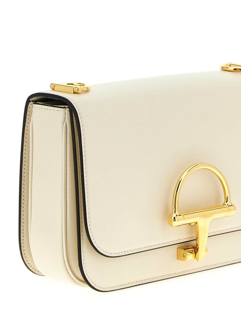 Sac bandoulière Gucci en cuir de veau blanc