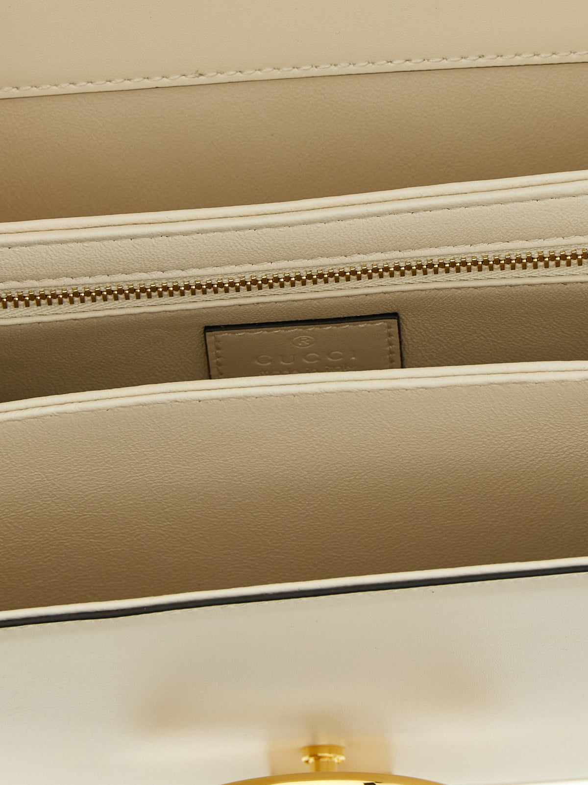 Sac bandoulière Gucci en cuir de veau blanc