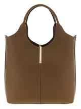 Tod's Small ‘EBR’ Brown Calfskin Handbag